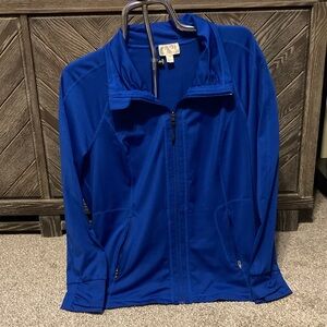 Tangerine blue Zip-Up Jacket with pockets